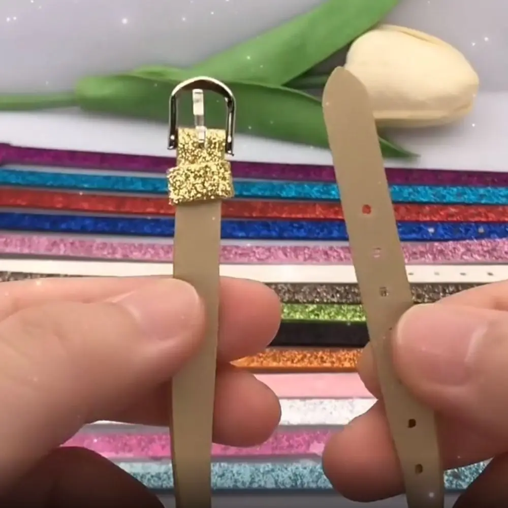 Mini Doll Waist Belts Doll Bag Belt Shiny Toy Collar DIY Handmade Belt 20cm Cotton Dolls Clothes Accessories 8*210MM