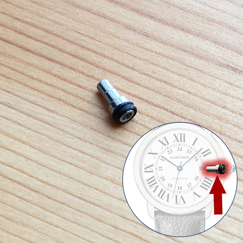 Tubo A Corona In Acciaio Impermeabile Per Orologio Automatico Ronde De Cartier