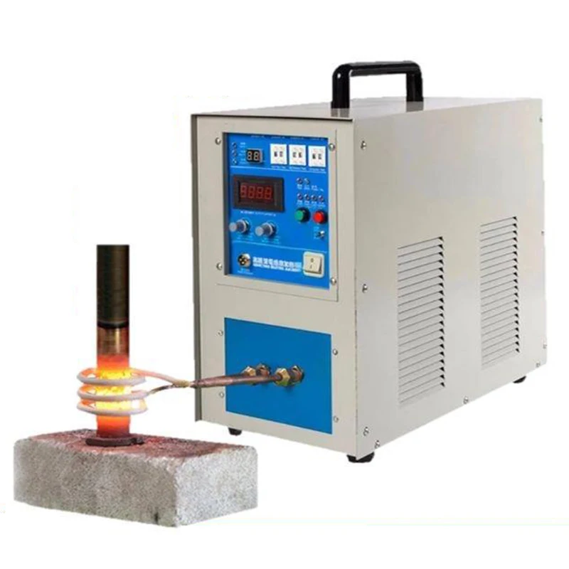 High-frequency Induction Heating Machine 15KW 220V Induction Heater Silver Gold Melting Furnace forging tools