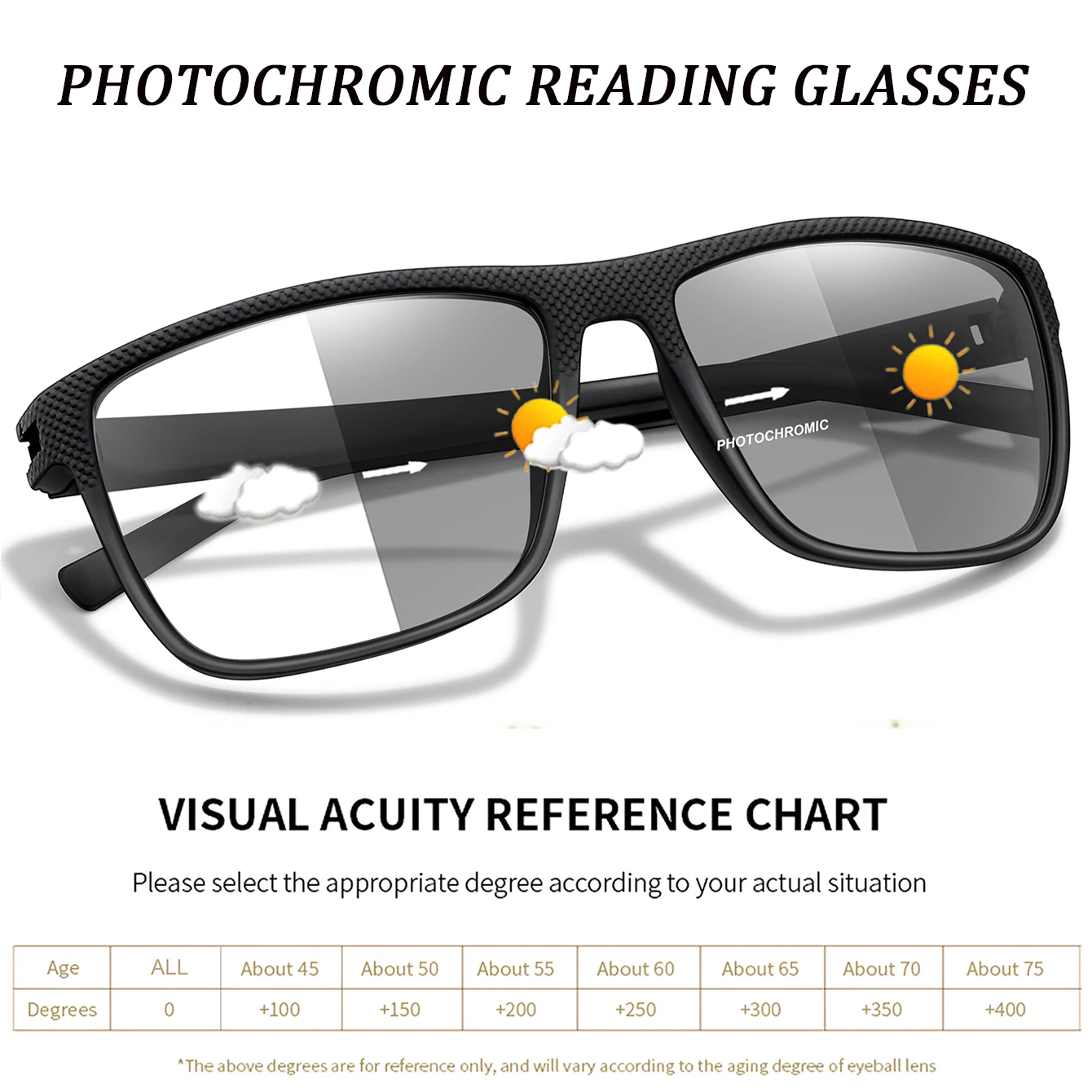 Photochromic Reading Glasses for Grandparents