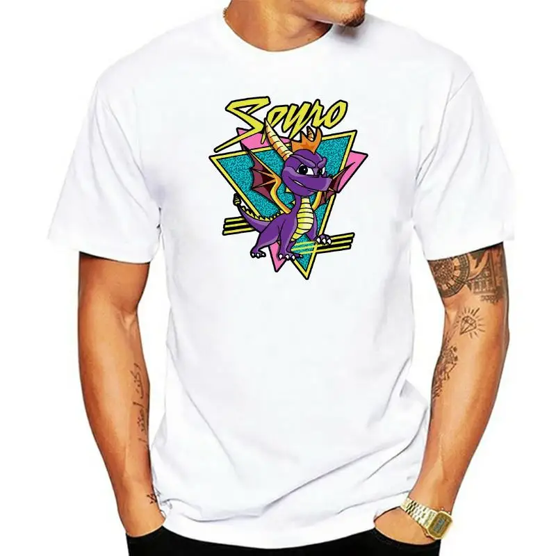 Spyro-Дракон логотип Ретро Официальный-Camiseta Para Hombre полный размер футболка |