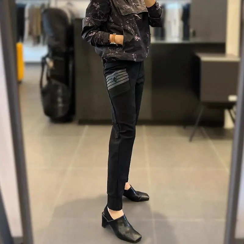 AMAZINGCRE New Women's Golf Clothing Fashion Sports Casual Thin Skinny Temperament Tooling Pants