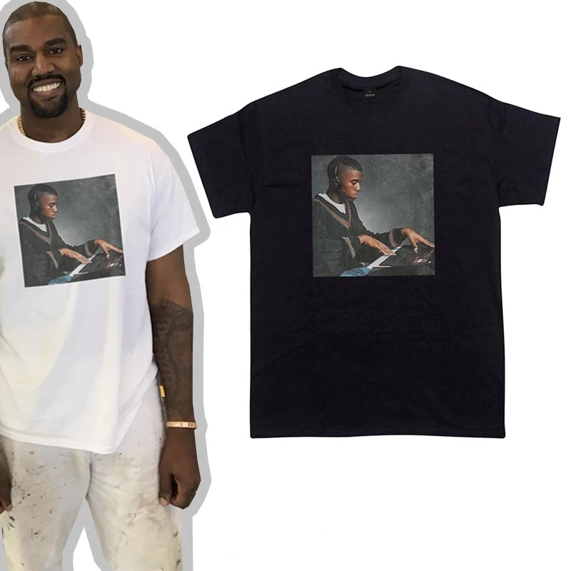 

Hip Hop 90s Vintage Clothes Rapper Fan Short Sleeve Top Male Retro Tees Men's Streetwear Kanye West Yeezy T-shirt Women's Blouse