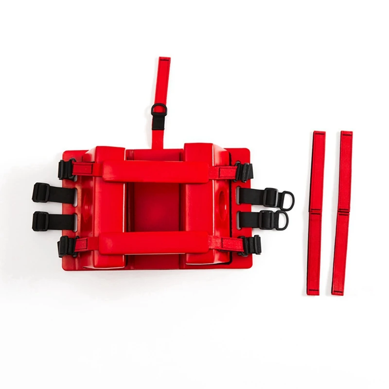 Red Emergency Rescue Head Fixator Water Rescue Stretcher Plate Head Immobilizer Swimming Pool Aid Equipment 4