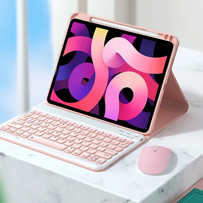 

Чехол для беспроводной Bluetooth-клавиатуры и мыши для Xiaomi Mi Pad 6 5 Pro, 11 дюймов, магнитная Волшебная клавиатура, чехол для мыши с держателем для карандашей