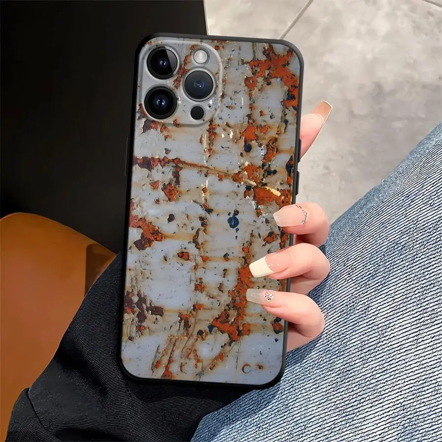 Vintage Rust Art Phone Case - Soft Back Cover