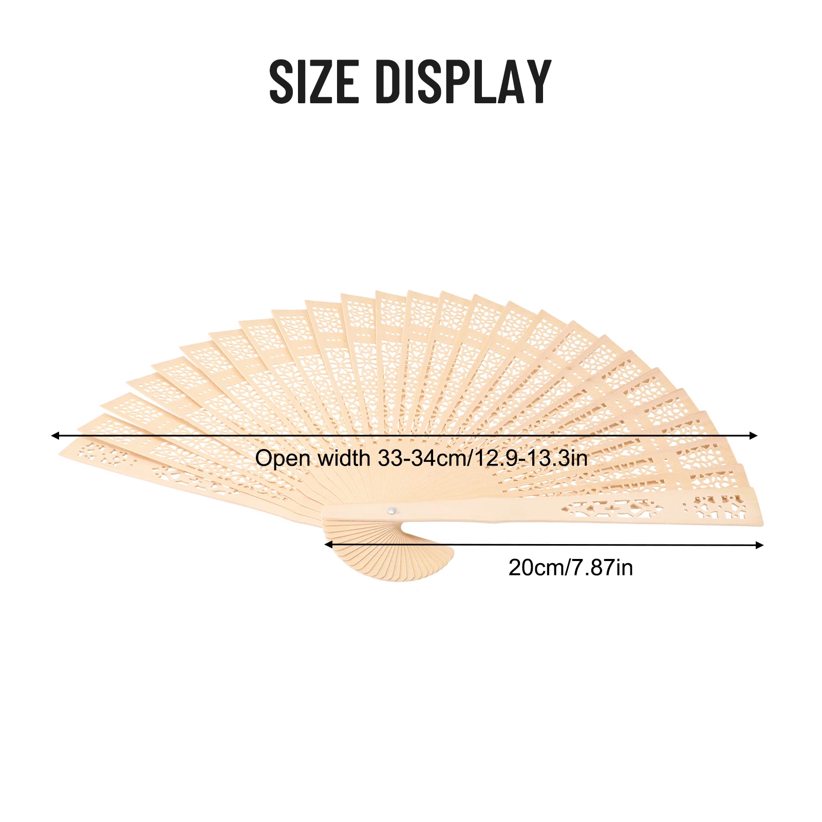 Folding Hand Fan Sandalwood Hand Fan Plain Chinese Wooden Fan Decorating Weddings Dances Gifts Parties Vintage