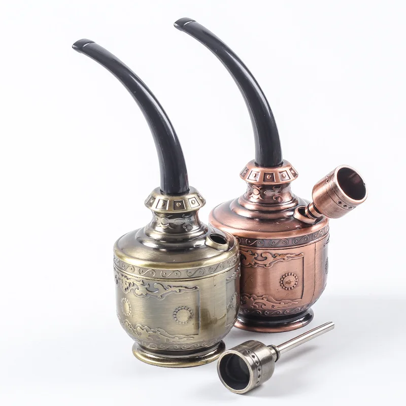 Hookah Pipe Retro Large Hookah Dual-Function Smoking Set Water Filter Smoking Tool Pipes Gifts Elder Group