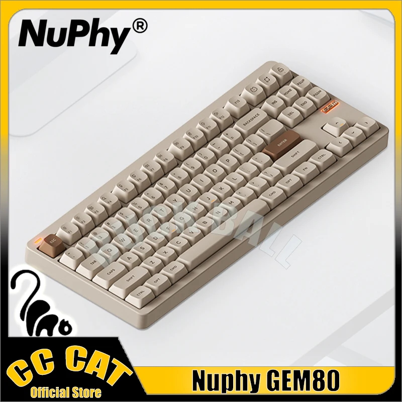 

Nuphy Gem80 Mechanical Keyboard Bluetooth Wireless Keyboards 88 keys 3 Mode Gasket High Switch Customization Gaming Keyboards