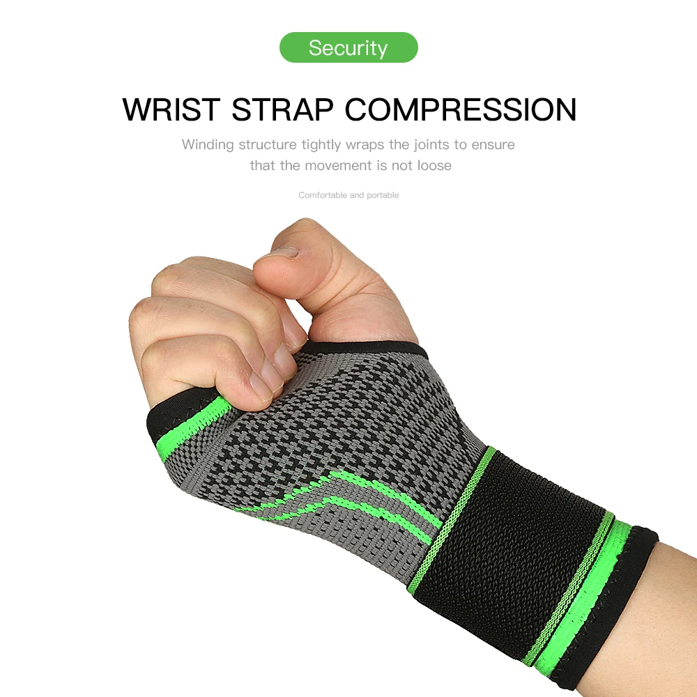 Description Picture 5 of item1pc Breathable Bandage Fitness Wrist Palm Support Weight Lifting Wrist Wraps Bandage Gym Training Men Hand Guard Wristband