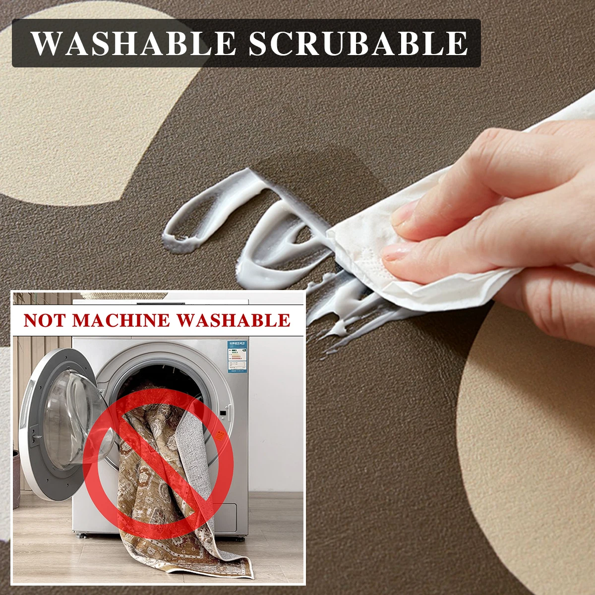 Non-slip Kitchen Carpet, PVC Foot Mat, Long Strip Floor Mats, Water-Absorbent, Quick Drying Area Rug, Soft Diatom Mud 6