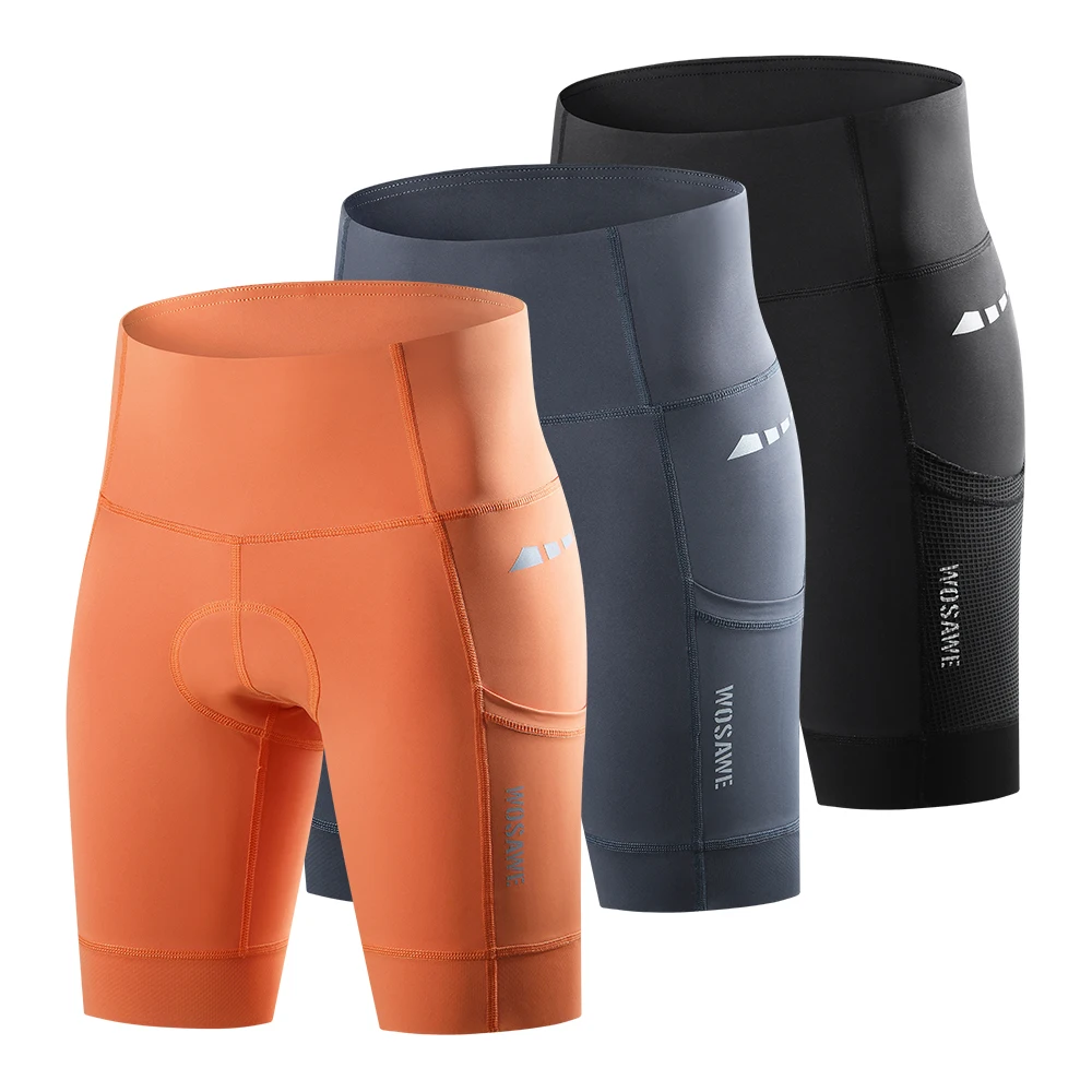 Description Picture 4 of itemWOSAWE Women Cycling Shorts 3D Gel Padded Shockproof MTB Bike Shorts Ladies Bicycle Pad Shorts Mountain Fitness Tights 2 Pockets