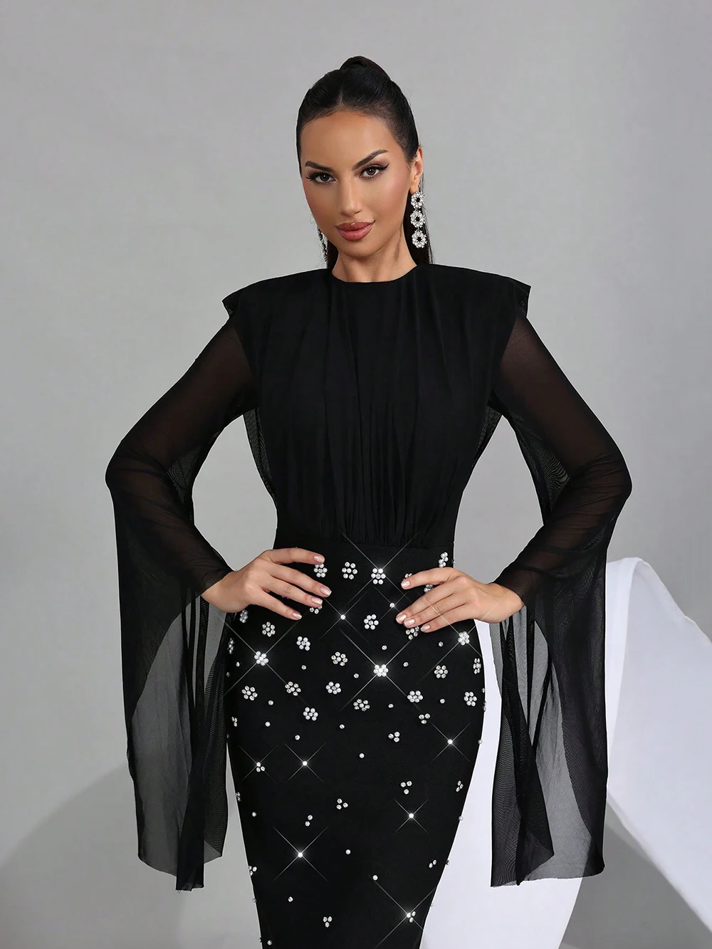 Back view with zipper closure