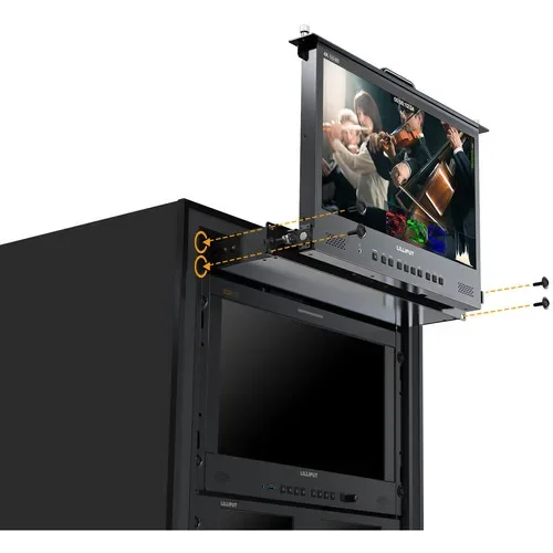 LILLIPUT RM1731S 17.3 Inch 12G 1920x1080 12G SDI 1RU Pull-out Rackmount Monitor Remote Control with HDR/3D-Lut