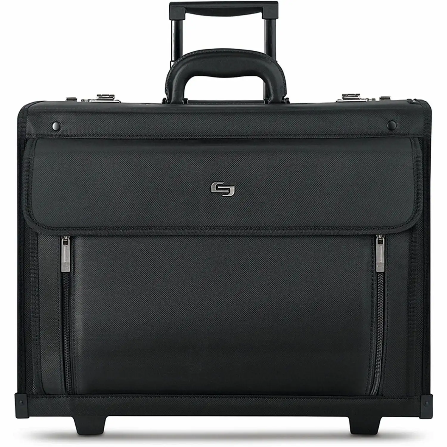 

Solo New York Herald Rolling Case, Black, Polyester