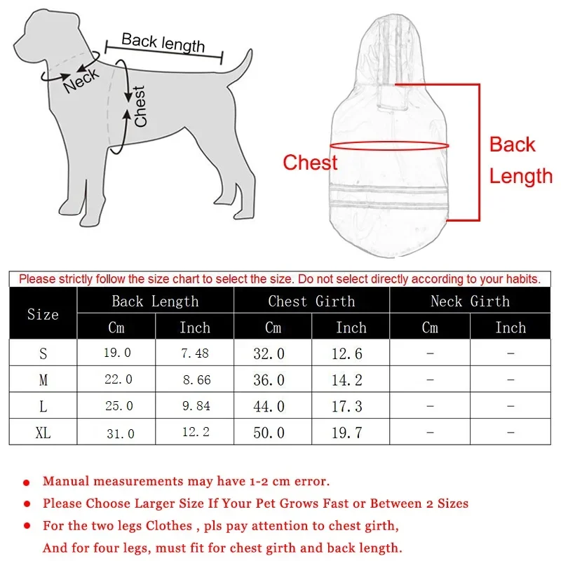 Summer Outdoor Puppy Pet Rain Coat S-XL Hoody Waterproof Jackets PU Raincoat for Dogs Cats Apparel Clothes