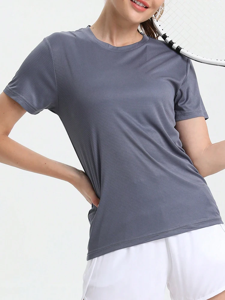 Women's Solid Color Ultralight Quick Dry Sport T-Shirt,Breathable Lightweight  ,Running Gym Compression Shirt 6