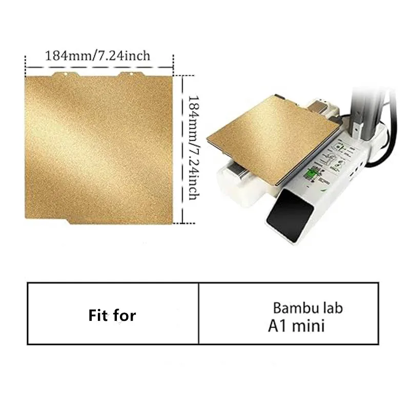 Bamboo lab a1 mini peiビルドプレート、両面、質感または滑らか