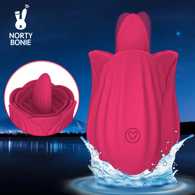 Geformter Vibrator Rose 3 Licker-Modi Sexspielzeug für Frauen Klitoris-Massagegerät Nippelstimulator Weibliche Masturba_voghion.com