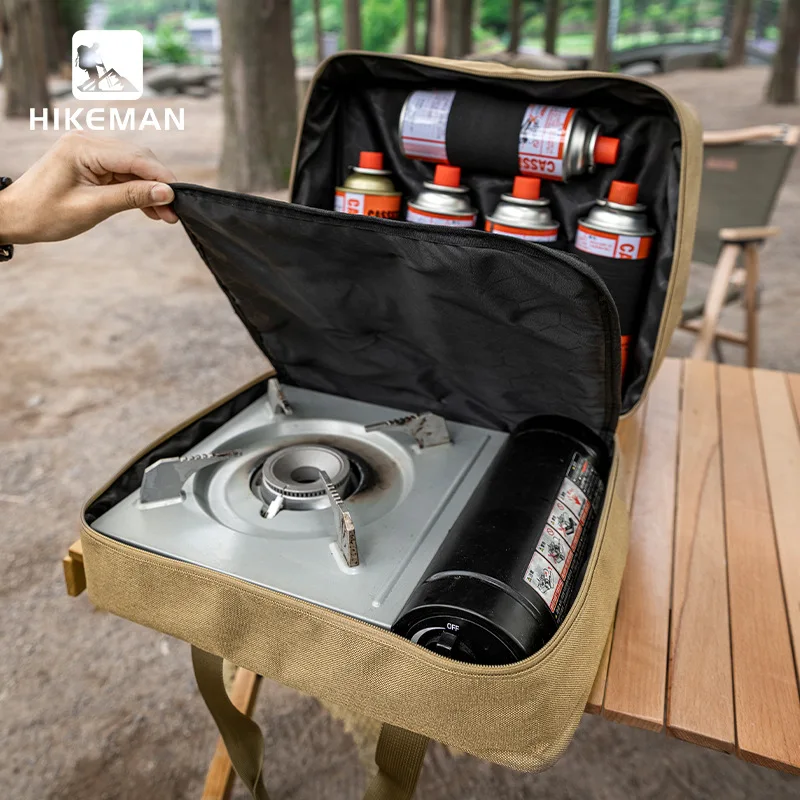 Outdoor Cassette Stove Gas Tank Storage Bag Large Capacity Camping Baking Pan Cookware Storage Bag Thickened Anti-Collision storage bag gas tank storage bag camping storage bag camping cookware bag