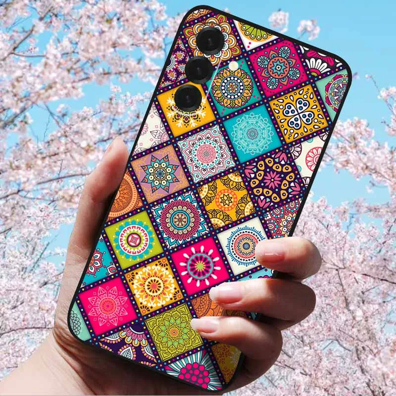 3D Relief Flower Embossed Soft Silicone Case with Cartoon Owl Design