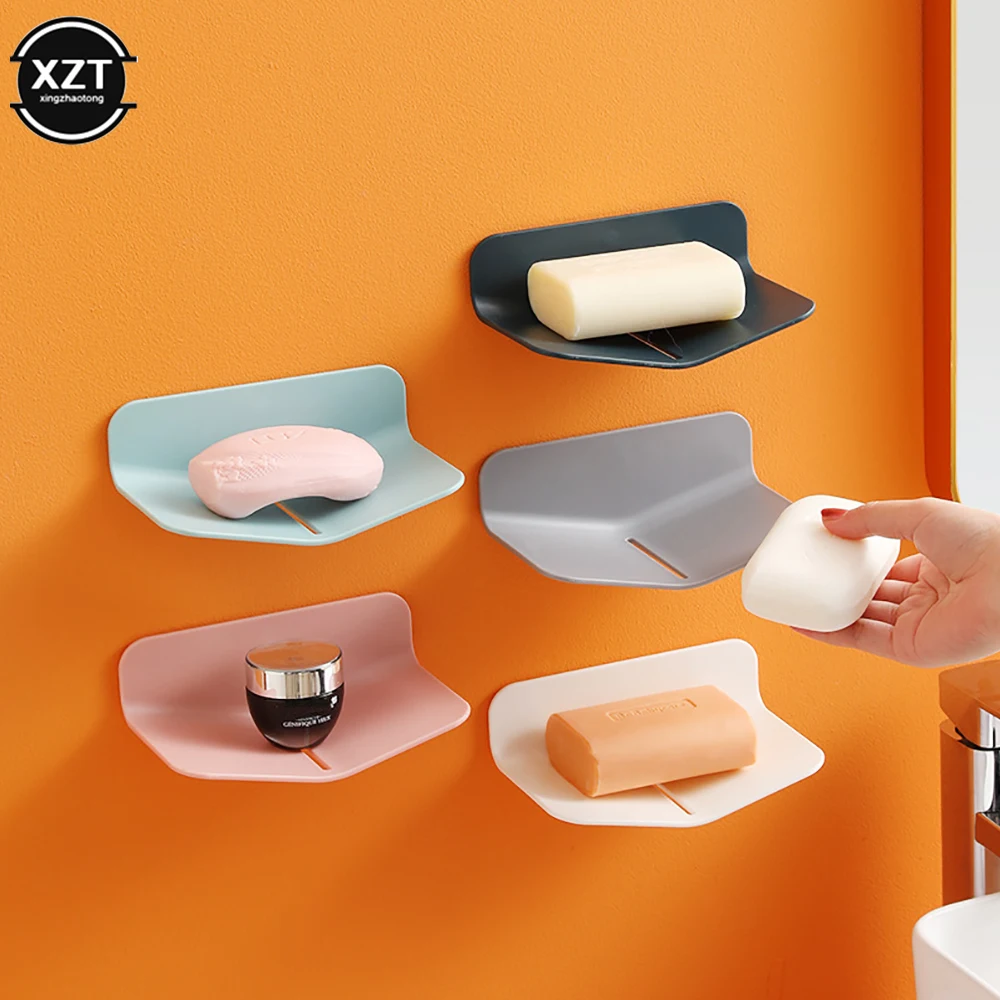 

V Type Shape Soap Box Drain Soap Holder Box Bathroom Shower Soap Holder Storage Plate Tray Bathroom Supplies