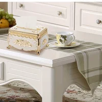 Plastic Tissue Box Cover Suitable for Home Living Room Coffee Table Creative Luxury KTV Napkin Holder Restaurant 2