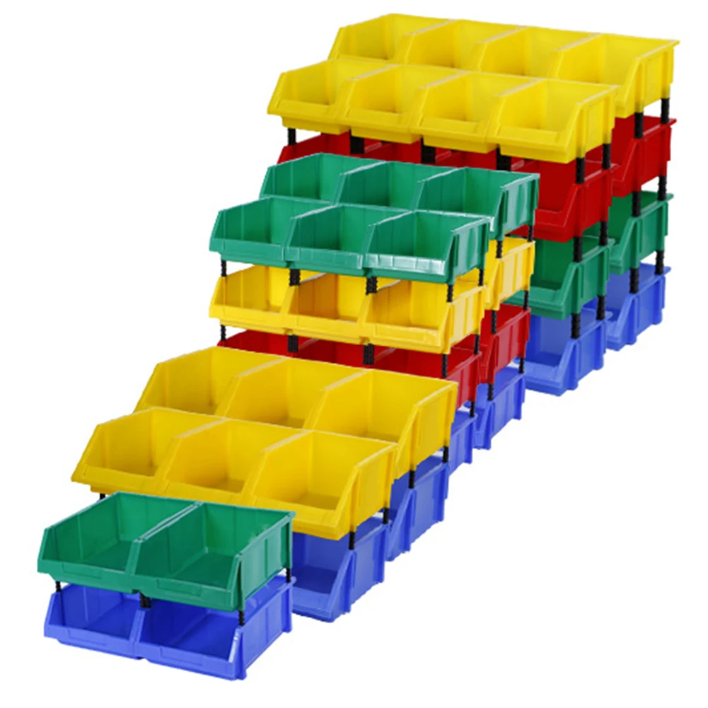 Tool Storage Box Screw Parts Hardware Classification Case Workshop Goods Shelves Plastic Parts Box Oblique Mouth Tool