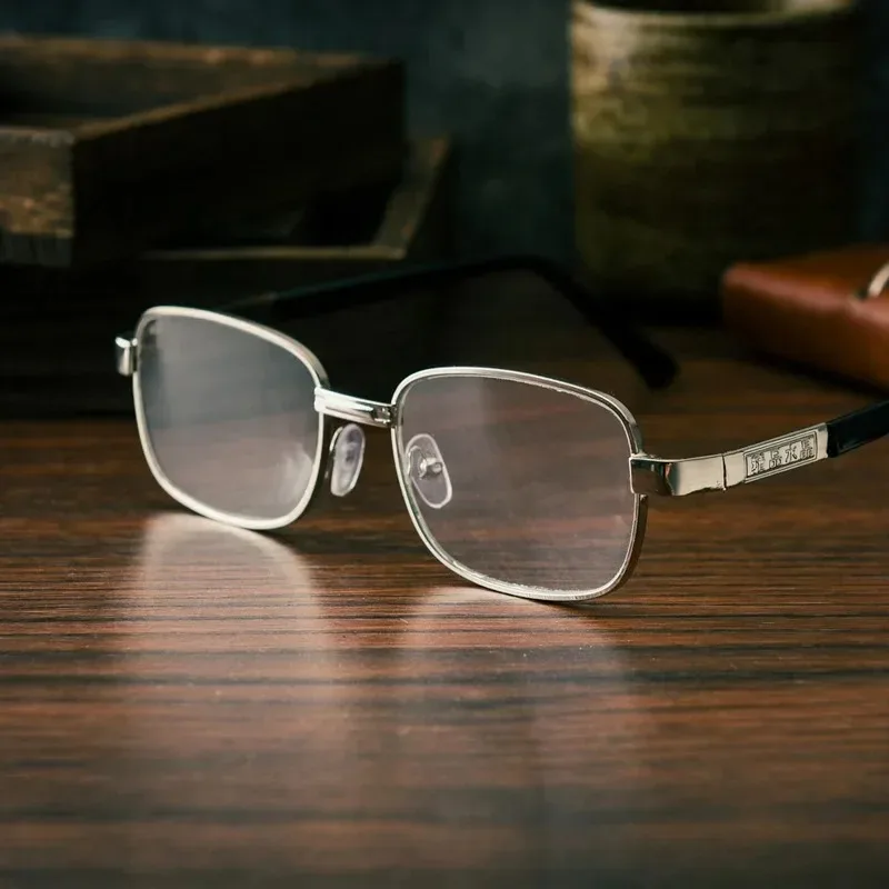 HD Reading Glasses with Box Anti-scratch Metal Reading Glasses for Men Women Presbyopic Glasses +150 +200+300+400