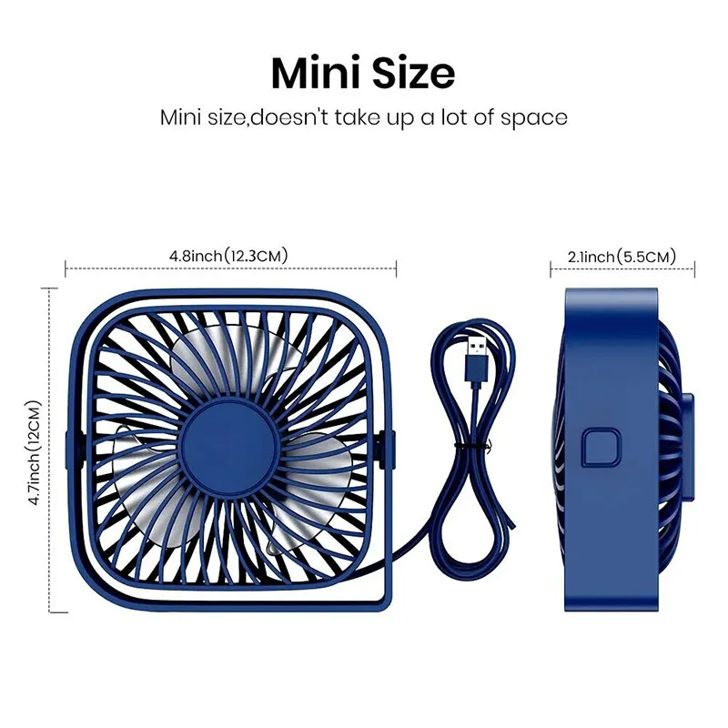 Desktop small fan natural air mini portable usb charging office desk silent handheld fan cooling fan gaming cooling fan