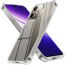 Anti - Yellow Transparent Shockproof Soft Back Cover - Clear Case for OPPO A5i Pro 4G (Transparent)