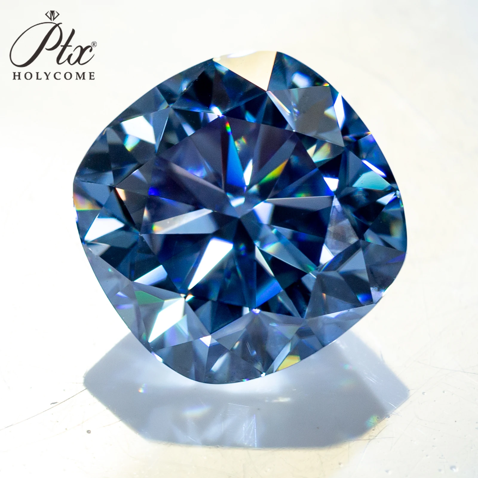 1.0 ct Plum Blossom Cut Moissanite – Floral Brilliance & Unique Geometry main image 1