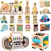 Kids Lights Busy Board Montessori Sensory Toys Switch LED Light Games Activity Board Thinking Education Baby Travel Toys 2-6year 1