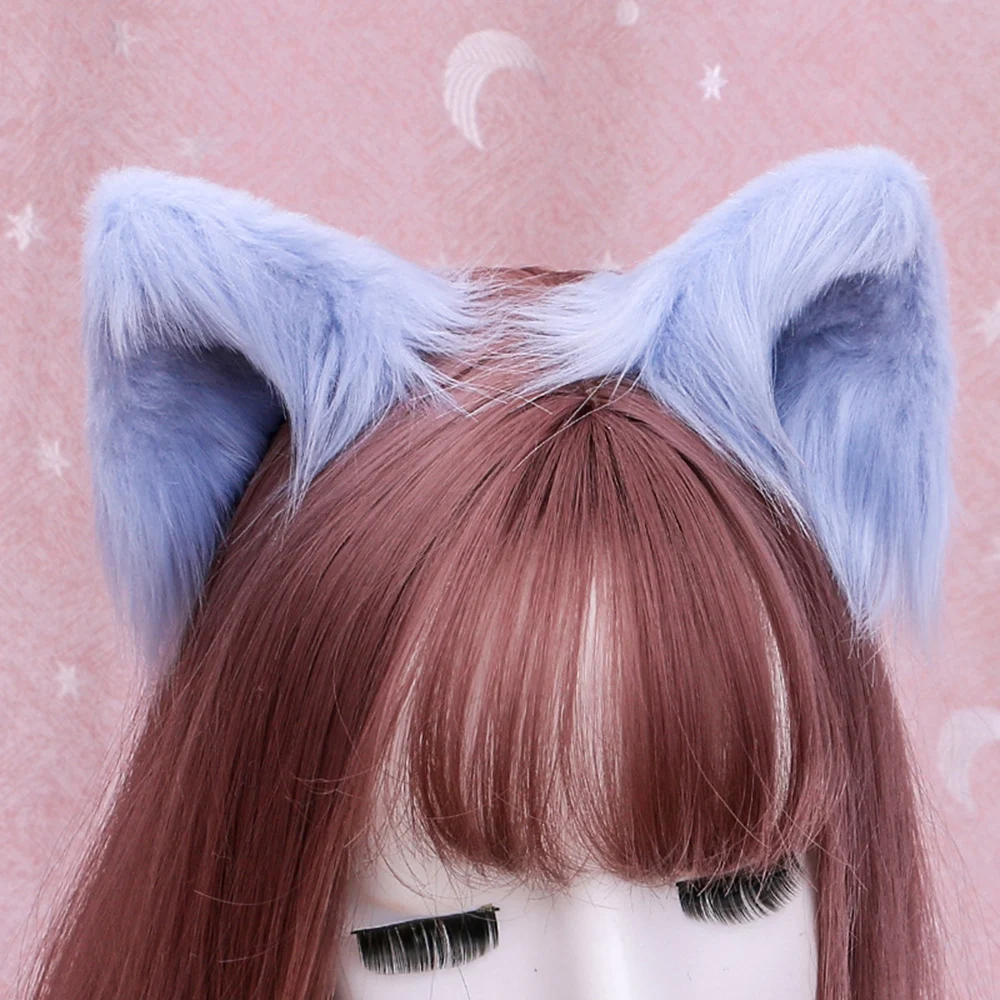 Cute Furry Animal  Ears Hairpin Headwear Ear Clip Cosplay Soft Girl Plush Detachable Cat Ear Lolita Hair Accessory Props mower accessory auxiliary wheel detachable universal mower wheel