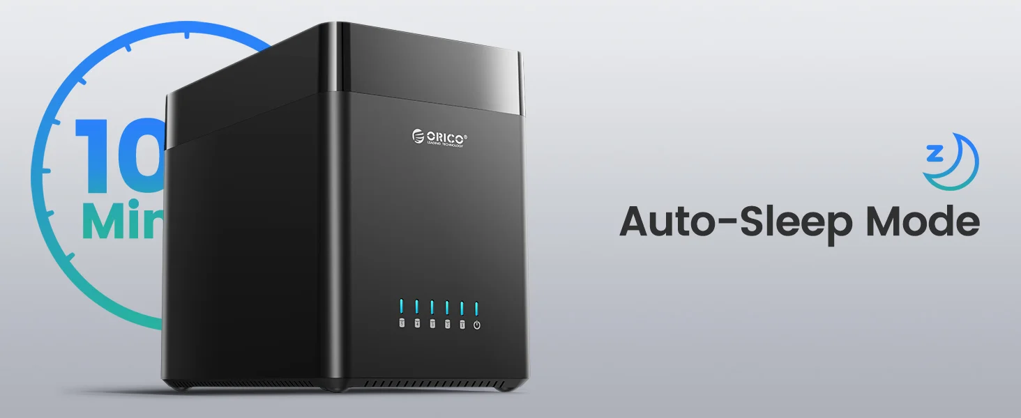 ORICO 5-Bay-3,5-Zoll-Festplattengehäuse, magnetisches, werkzeugloses externes HDD-Dockingstation mit 12 V/6,5 A Netzteil, 90 TB – Detail 10