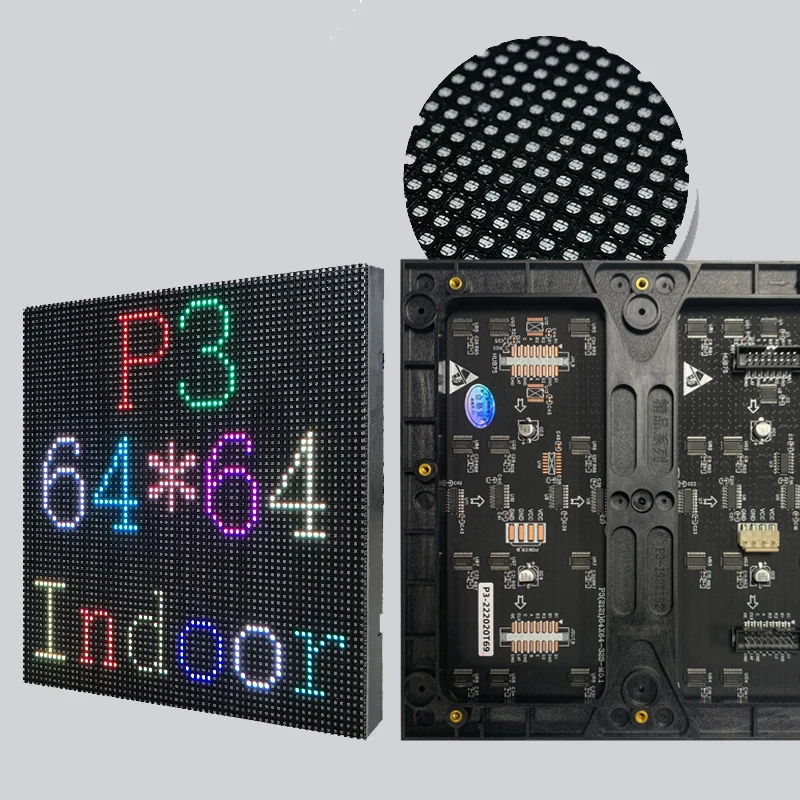 P3 192X192 Indoor LED Full Color Module Pixel Display SMD2121