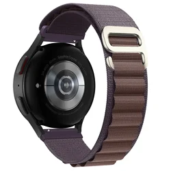 Nylon Loop Smartwatch Strap, 20mm or 22mm, Universal Fit Bracelet Band - 20mm (Alpine- Indigo)