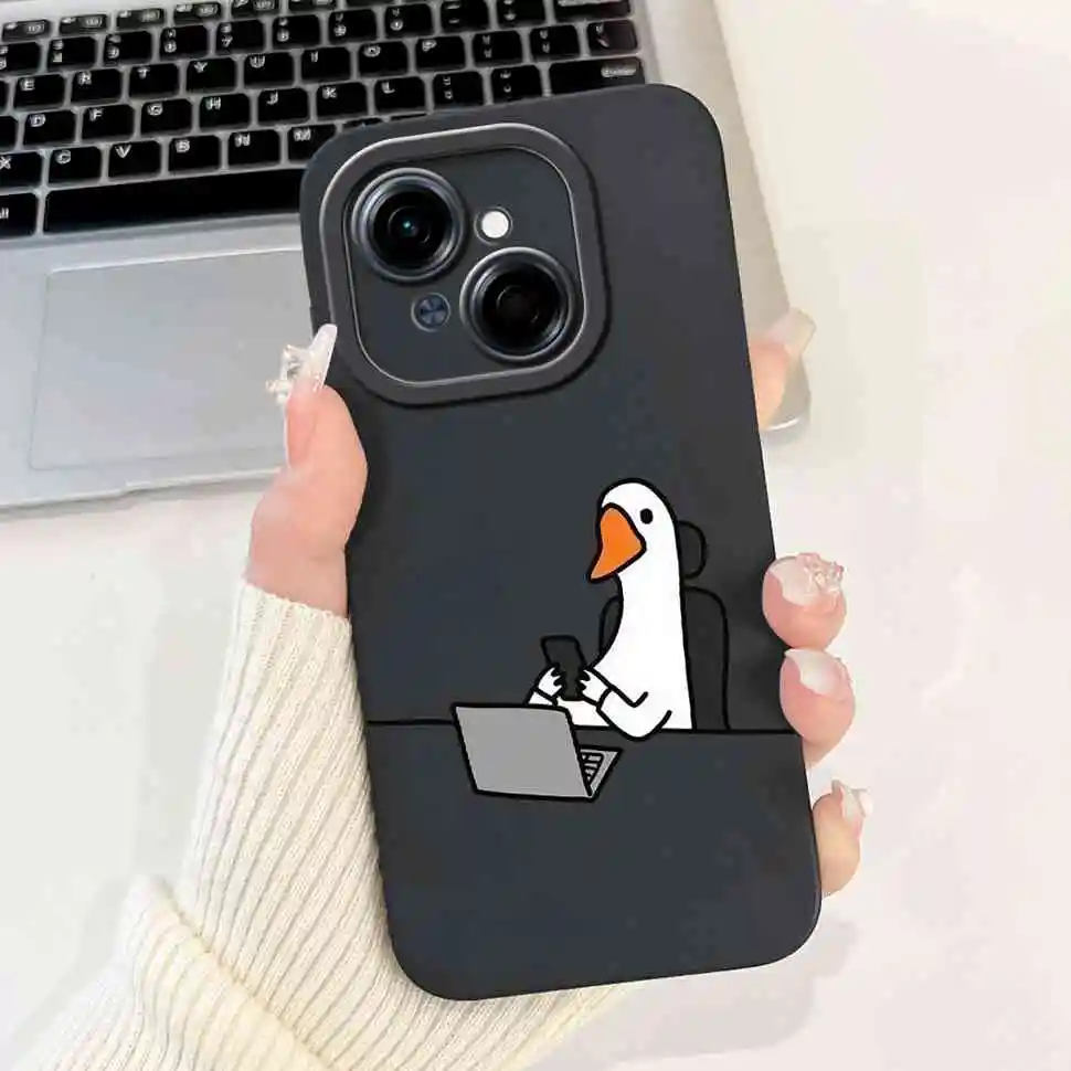 Black Butterfly Ultra-Thin Soft Silicone Case - 6.67 Back Cover
