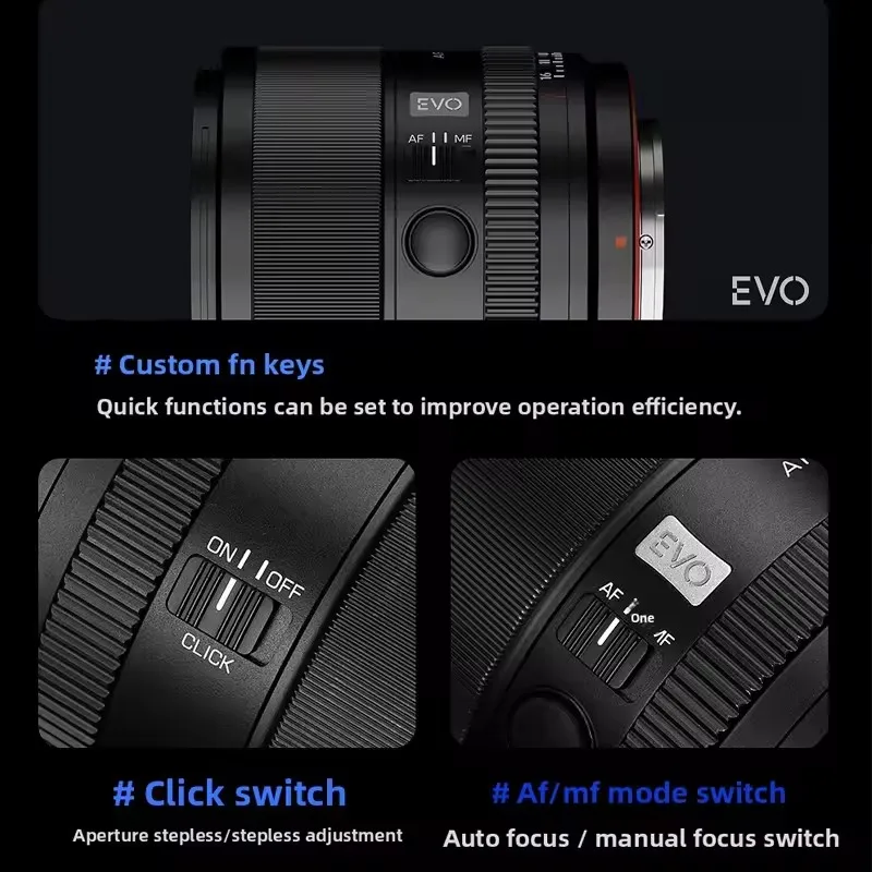 VILTROX AF 85mm F2.0 EVO 풀 프레임 자동 초점 대형 조리개 카메라 렌즈 E 니콘 Z 마운트 A7IV A7C ZV-E1 FX3 A9III
