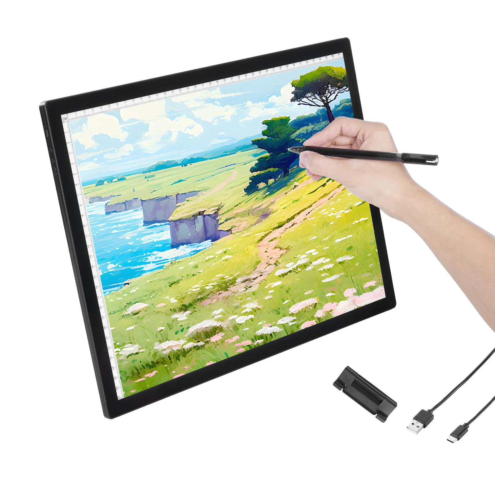 SucceBuy Light Board A2/A3/A4 LED Pad Rechargeable Light Table for Tracing Box Diamond Painting/Animation/Sketching