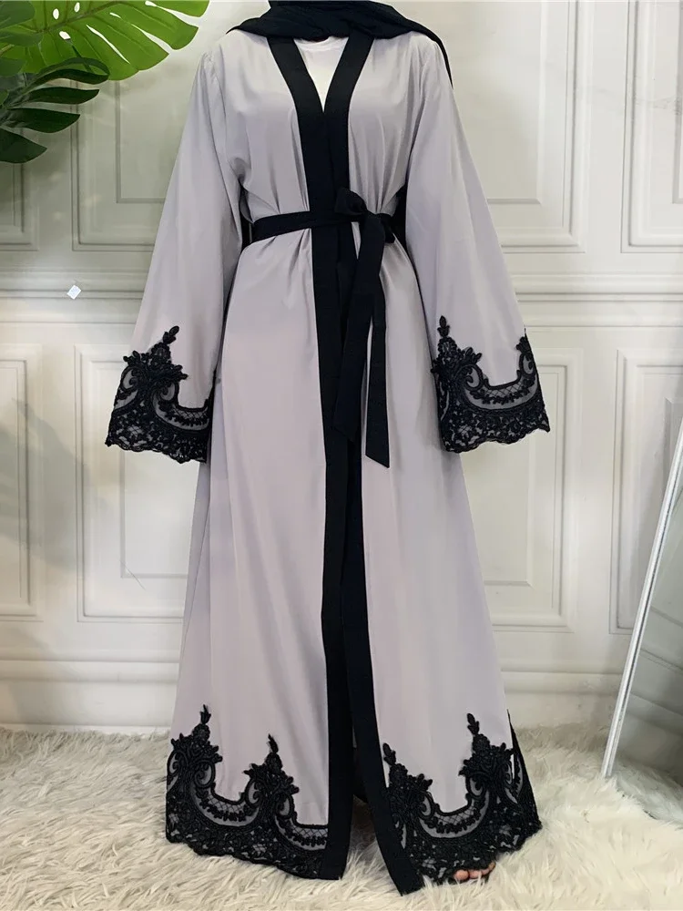 Eid Abaya Dubai Turkey Kaftan Islam Clothes Muslim for Women Hijab Dress Kimono Abayas Ramadan Modest Robe Femme Caftan Marocain