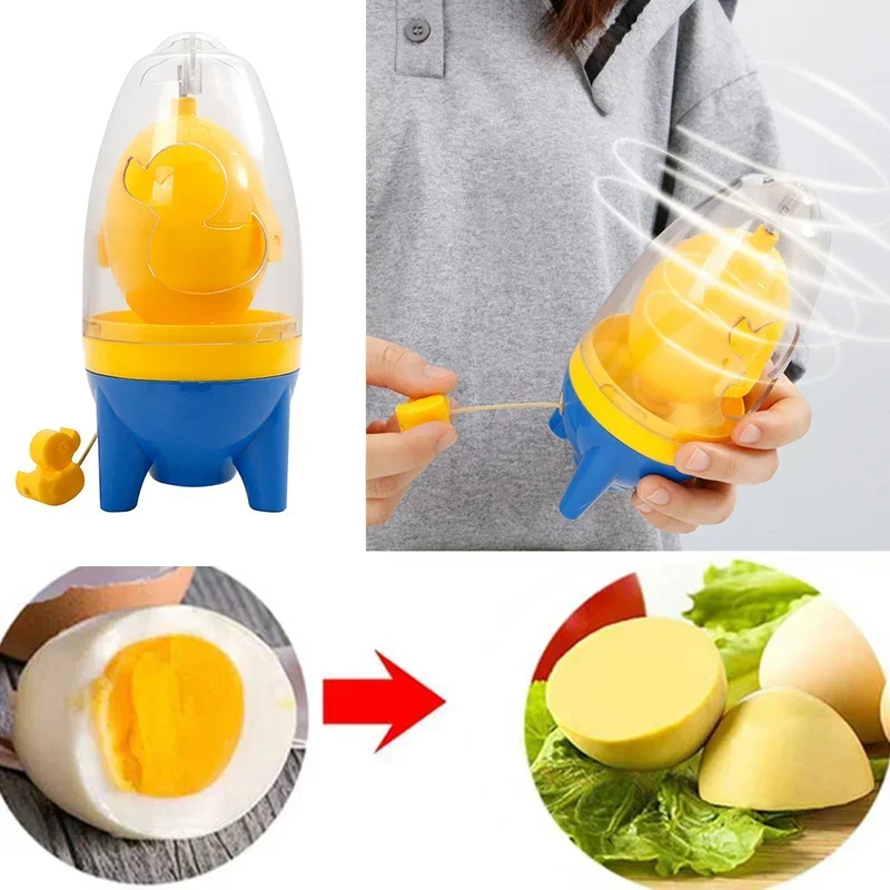 New Egg Yolk Shaker Gadget Manual Mixing Golden Whisk Eggs Spin Mixer Stiring Maker Puller Kitchen Cooking Baking Tools  Gadgets