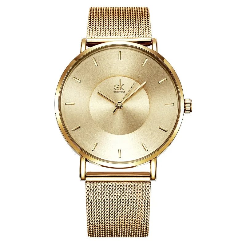 NEW Watch Casual Fashion Ladies Watch 3 Bar Mesh Waterproof Strap Quartz Watch Female Low-key Luxury Wristwatches Clock Relógio