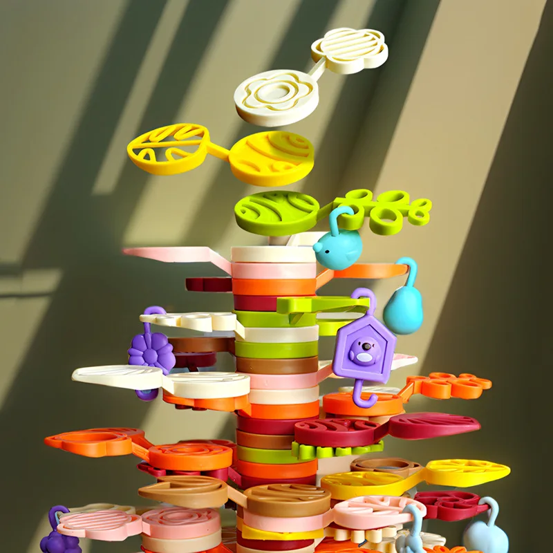 Puzzle Toys Focused Thinking Training Toys Stacked Trees Children's Enlightenment Balanced Building Blocks Strategy Toys 3
