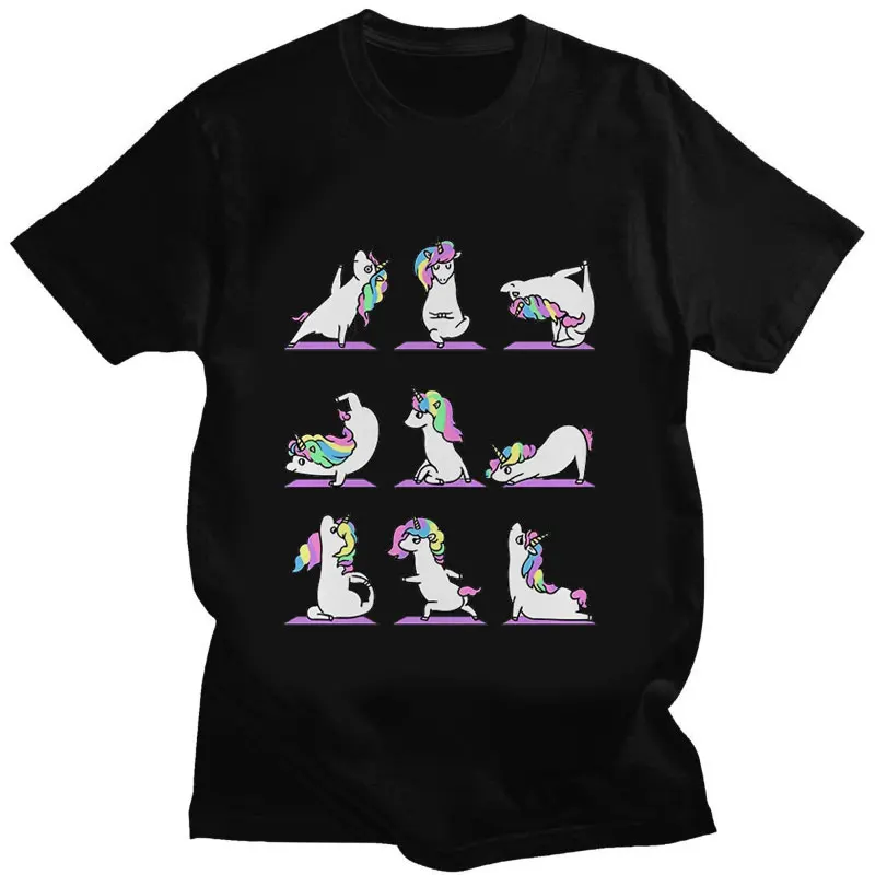 

Kawaii Dancer Unicorn Pole Dancing Funny Print Tshirt Men Women Short Sleeve Tee Breathable Unisex Streetwear Shirt Summer Tops