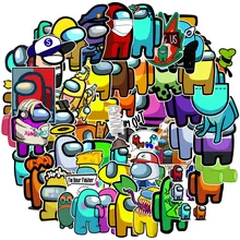 

10/30/50pcs Among Us Game Cartoon Graffiti Stickers Car Guitar Motorcycle Luggage Suitcase DIY Classic Toy Decal Sticker for Kid