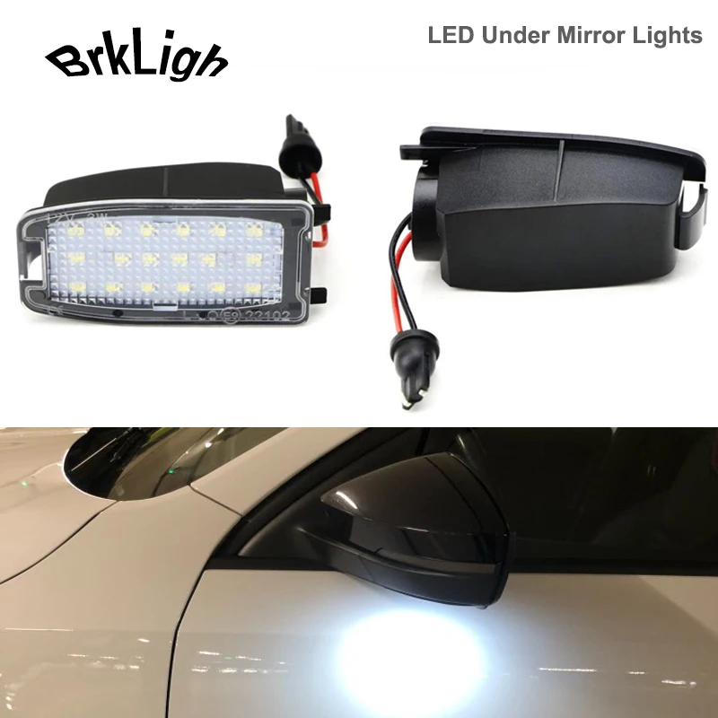 

2Pcs White LED Under Side Mirror Lamps Puddle Light For Land Rover LR3 LR2 LR4 Discovery 3 4 Range Rover Sport Freelander 2 L322