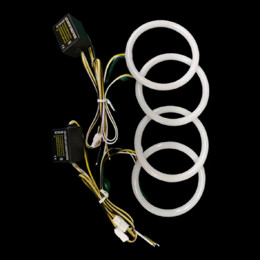 새로운 LED 천사 눈 키트 헤일로 링 헤드 라이트 램프 BMW E46 쿠페 E36 E38 E39 울트라 브라이트 리필 데이 라이트 방향 지시등
