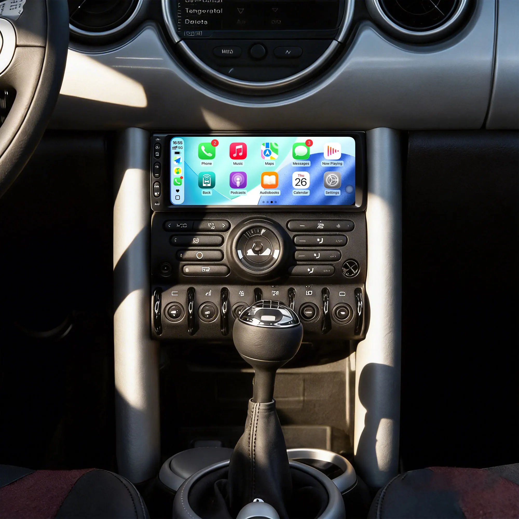 Radio para Auto CHSTEK con Carplay Android 14 para BMW Mini Cooper S R50 R52 R53 2004-2007, Reproductor Multimedia, GPS, WIFI, 4G, BT, Unidad Principal 5