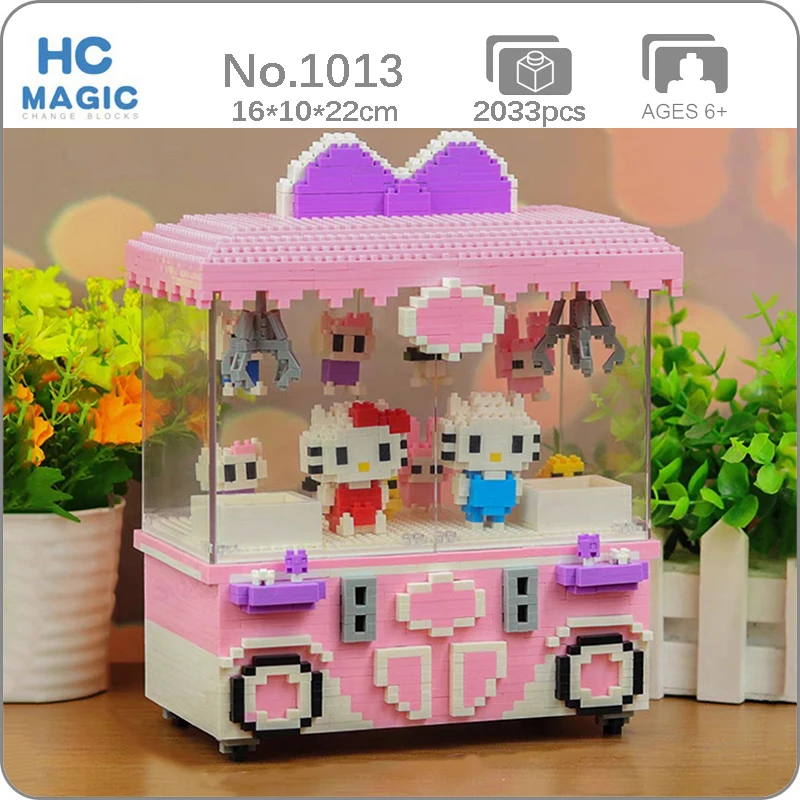 

Клипса для игровой площадки HC 1013, машинка для кукол, кошка, утка, панда, домашнее животное, кукла, миниатюрные алмазные блоки, кирпичи, игрушки для детей, без коробки